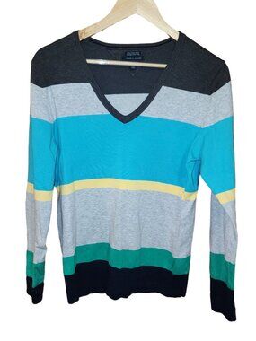 Tommy Hilfiger Womens Vintage V Neck Sweater Size L